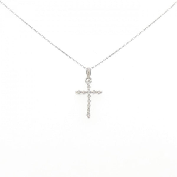 Au750 Diamond Cross Necklace