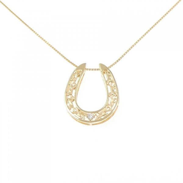 Au750 Horseshoe Diamond Necklace