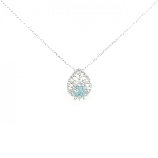 Au750 Tourmaline Diamond Necklace