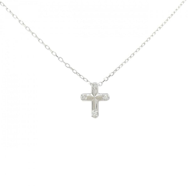 Platinum Diamond Cross Necklace