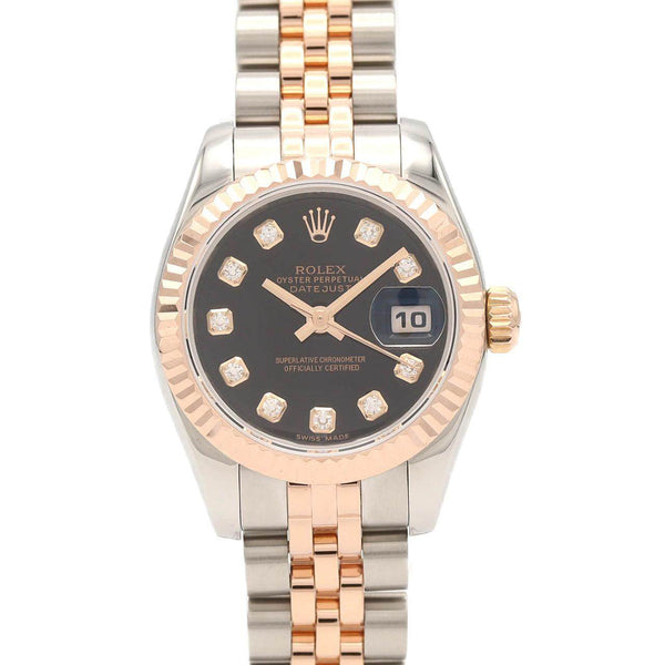 Rolex Datejust Stainless Steel Pink Gold