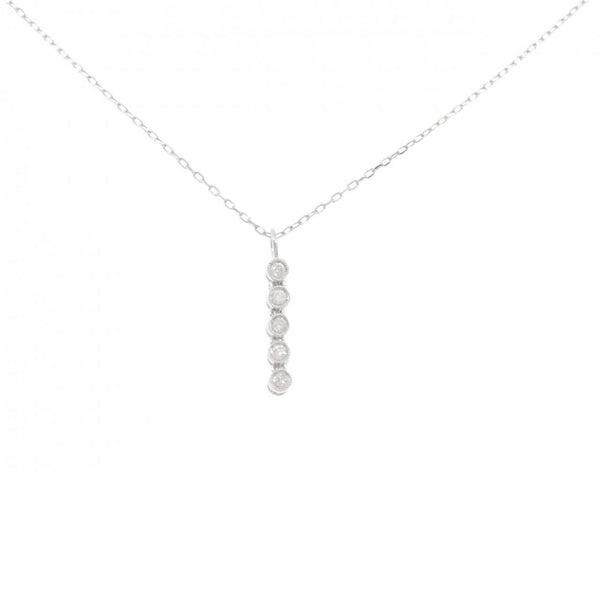Au750 White Gold Diamond Necklace