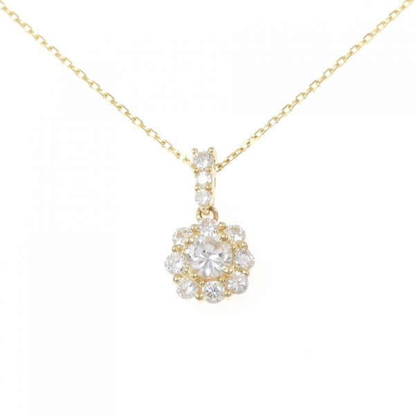 Au750 Flower Diamond Necklace