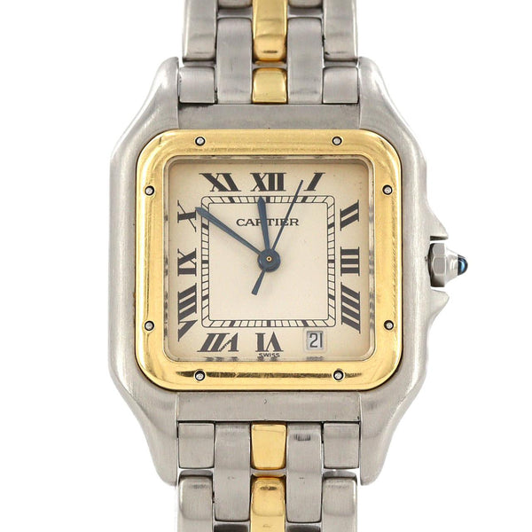 Cartier Panthere MM Stainless Steel Yellow Gold Ladies