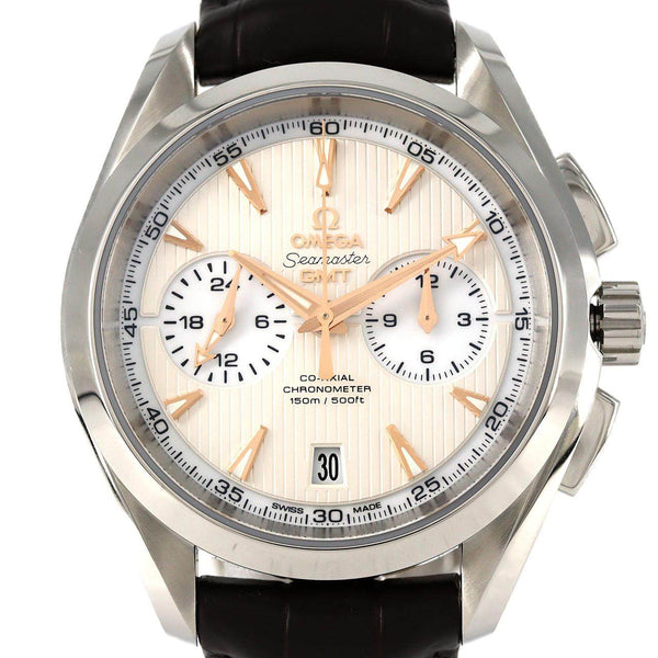 Omega Seamaster Aqua Terra Chronograph GMT Stainless Steel Mens
