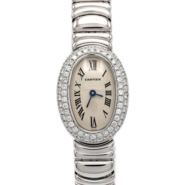 Cartier Mini Baignoire White Gold Quartz