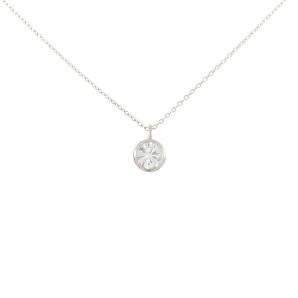 Platinum Diamond Solitaire Necklace