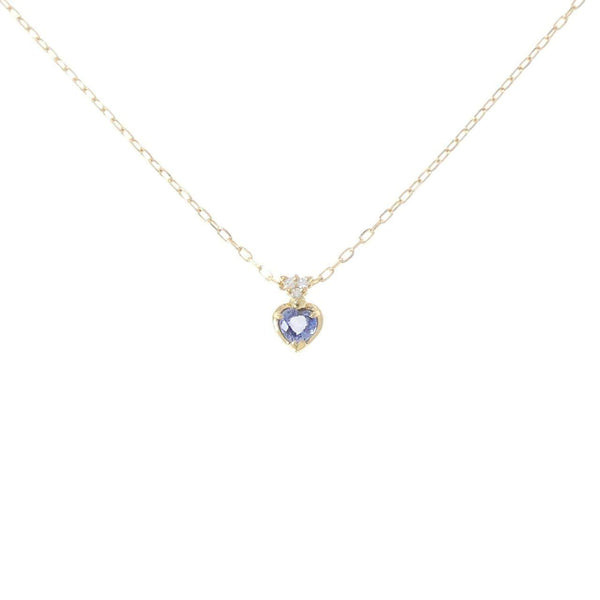Au750 Sapphire Diamond Necklace