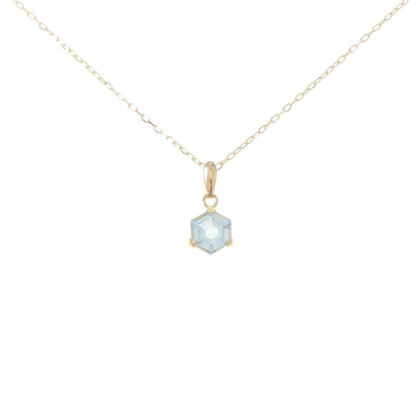 Au750 Blue Topaz Necklace