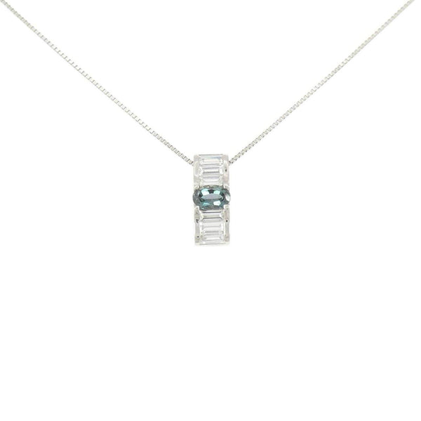 Platinum Alexandrite Diamond Necklace