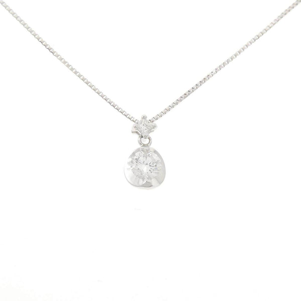 Au750 White Gold Diamond Necklace