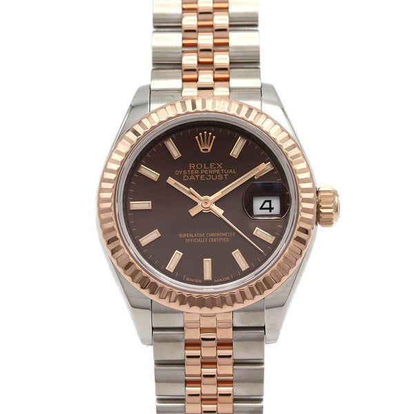Rolex Datejust Stainless Steel Pink Gold Watch