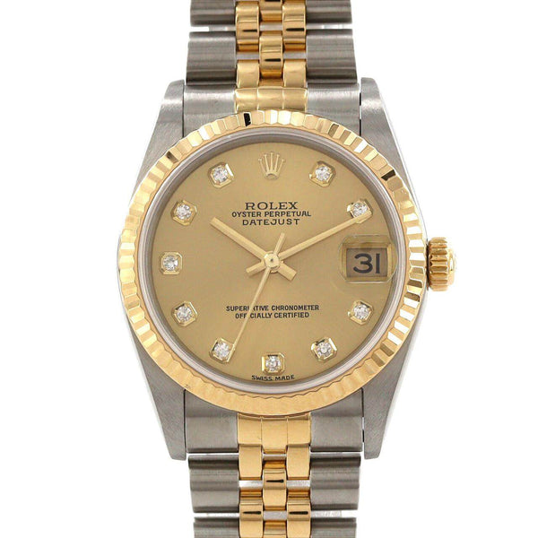 Rolex Datejust Stainless Steel Yellow Gold