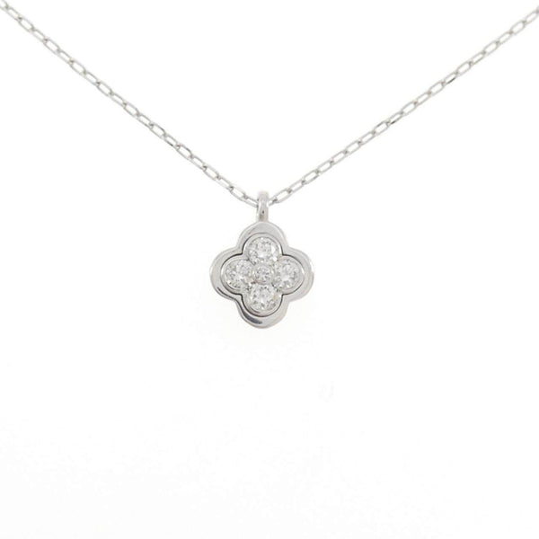 Platinum Diamond Flower Necklace