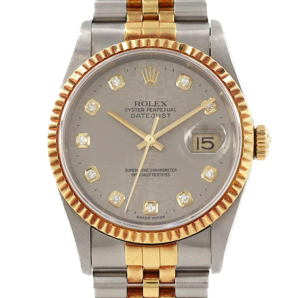Rolex Datejust Stainless Steel Yellow Gold Automatic