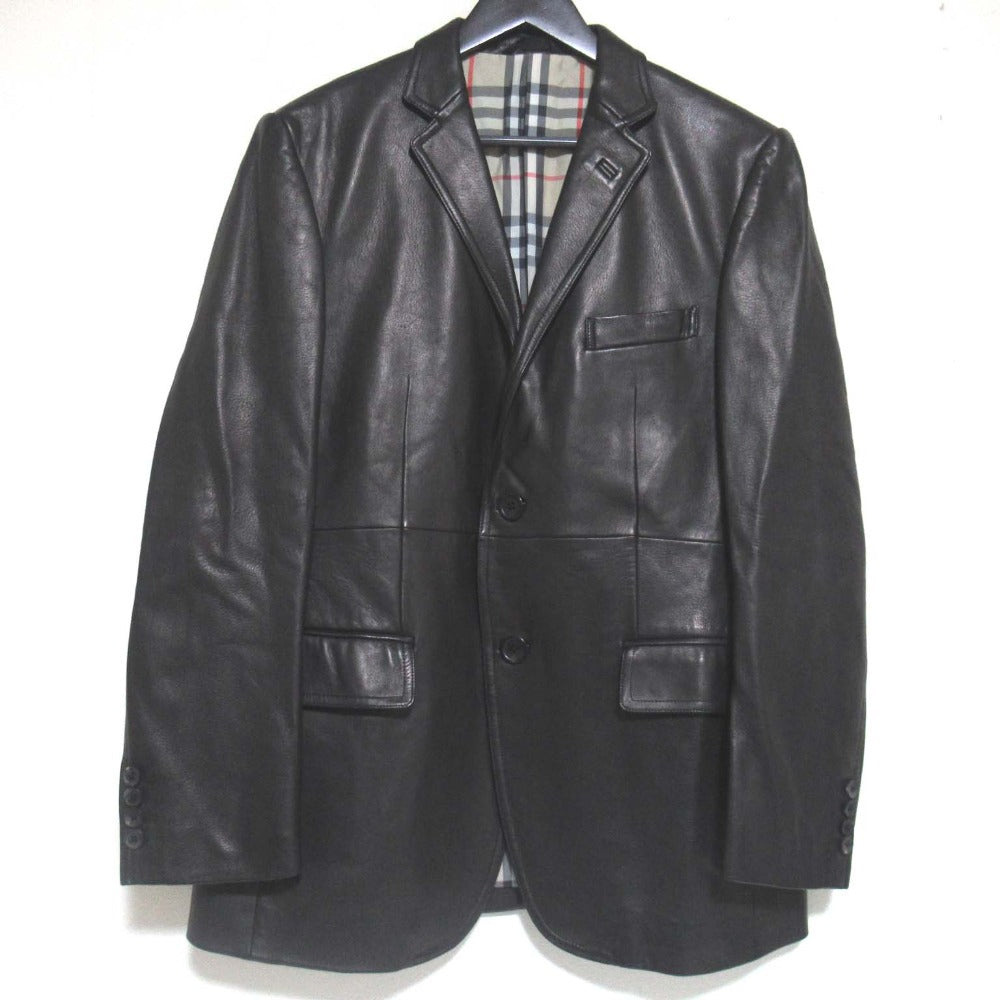 Burberry London Lamb Leather Tailored Jacket