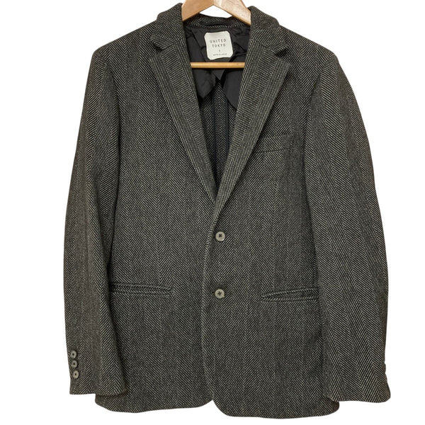 UNITED TOKYO Herringbone Neo Tweed Tailored Jacket