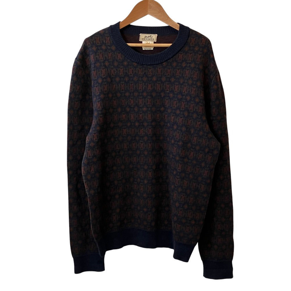 Hermes Pattern Knit Sweater
