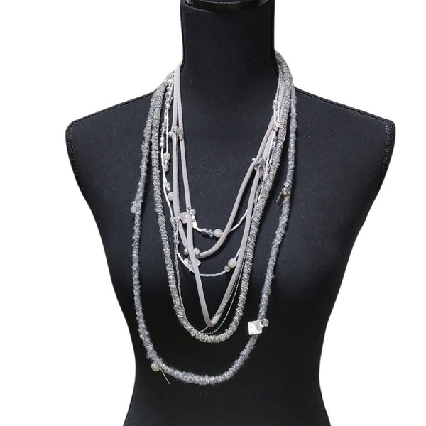 Fabiana Filippi Multi Strand Mix Parts 8 Strand Necklace