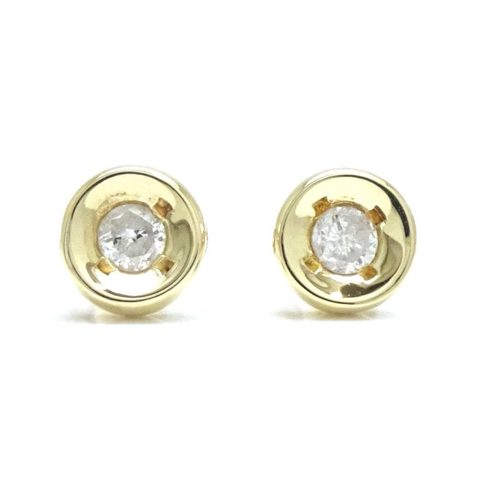 Diamond Earrings 0.04ct x2 K18YG Yellow Gold