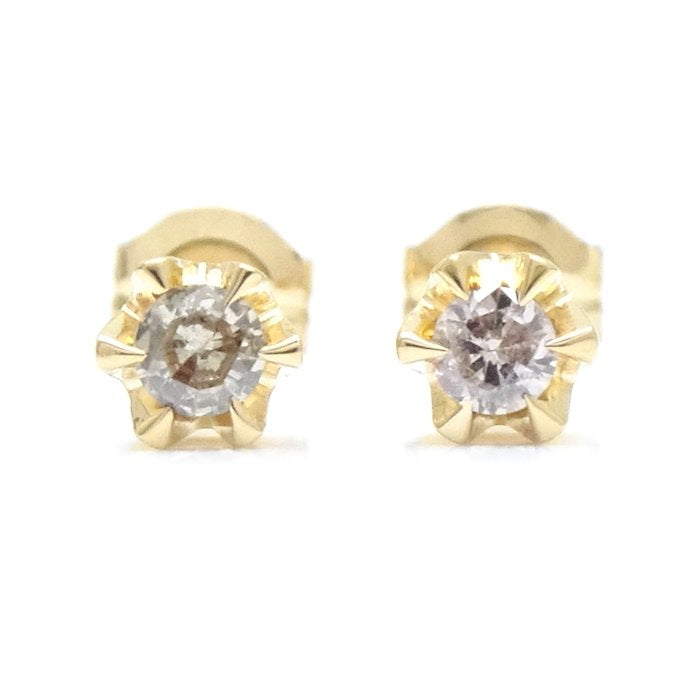 Diamond Earrings 0.05ct x2 K18YG Yellow Gold