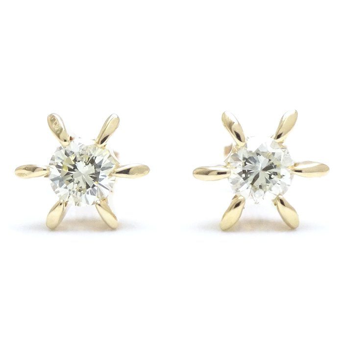 K18YG Diamond Earrings 0.16ct Yellow Gold