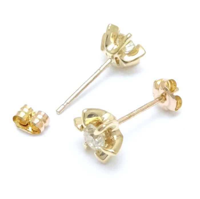 K18YG Diamond Earrings 0.16ct Yellow Gold