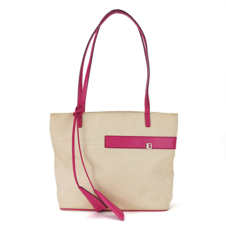 Bally Canvas Leather Tote Bag