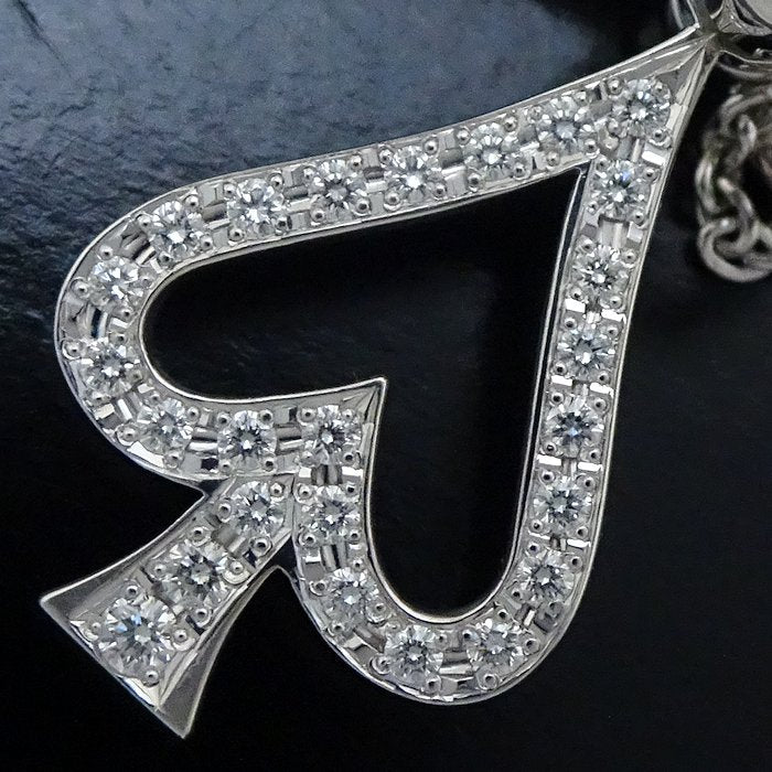 Waltham K18WG Diamond Swing Necklace