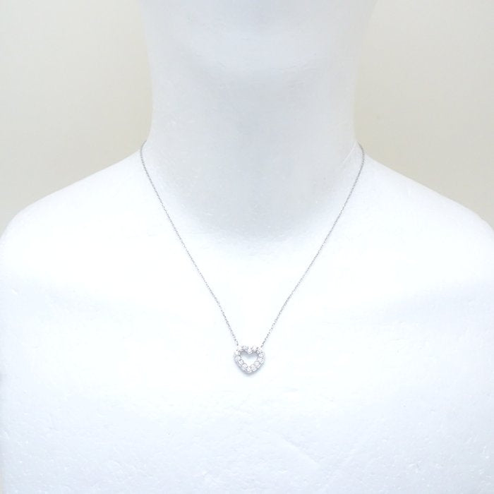 VENDOME Aoyama Diamond Heart Necklace Pt950/Pt850