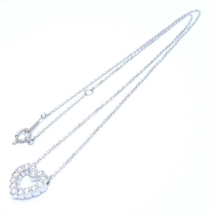 VENDOME Aoyama Diamond Heart Necklace Pt950/Pt850