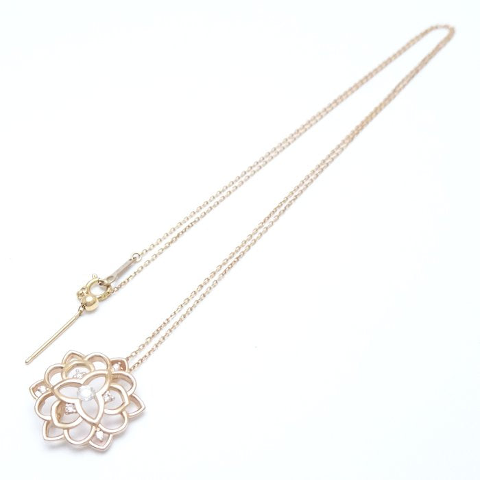 4℃ Diamond Necklace K18PG Pink Gold