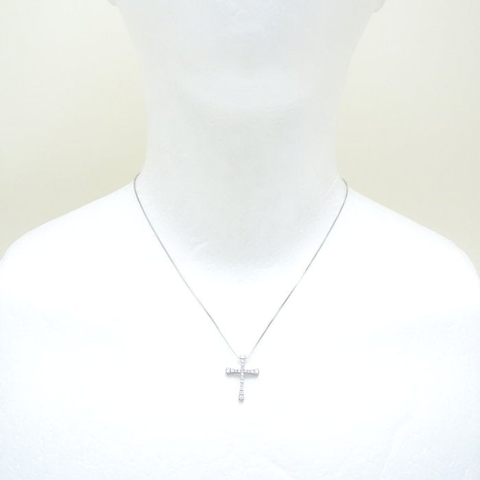 VENDOME Aoyama Diamond Cross Necklace K18WG