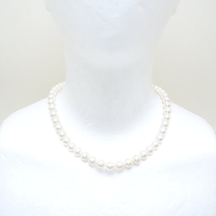 Tasaki Silver Pearl Necklace 8.5mm