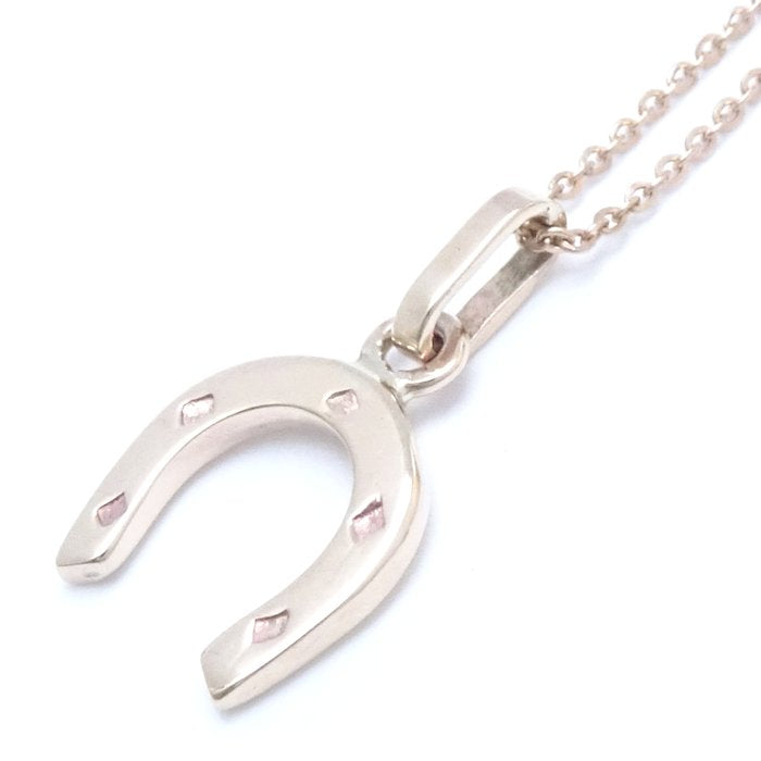 agete K10YG Horseshoe Necklace Yellow Gold