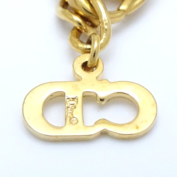 Dior Logo Necklace Gold Plated