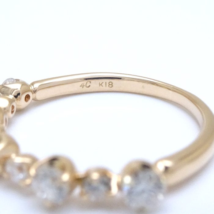 4℃ Diamond Ring K18YG Yellow Gold