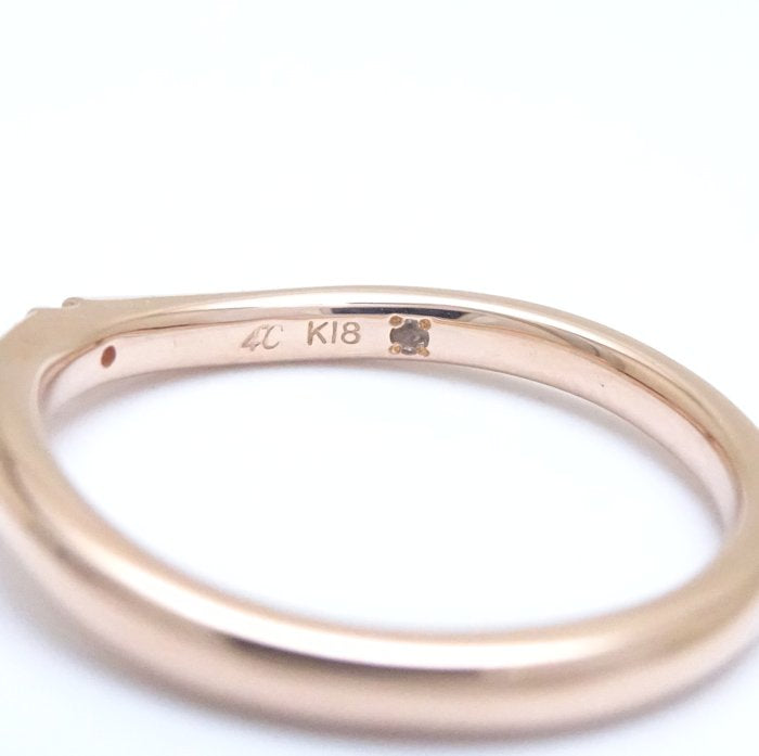 4℃ Diamond Ring K18PG Pink Gold