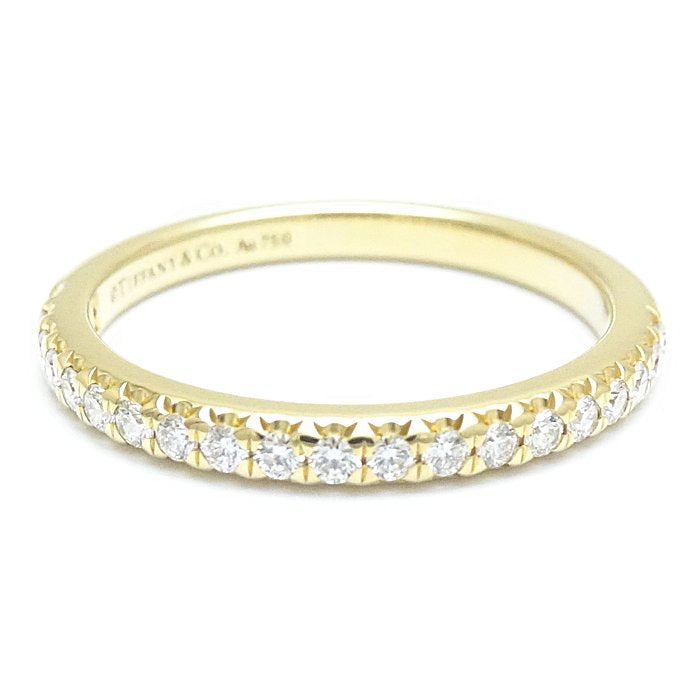 Tiffany & Co Diamond Half Eternity Ring 8.5 K18YG