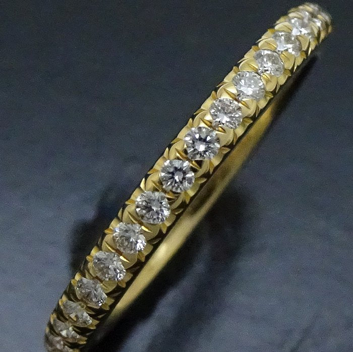 Tiffany & Co Diamond Half Eternity Ring 8.5 K18YG