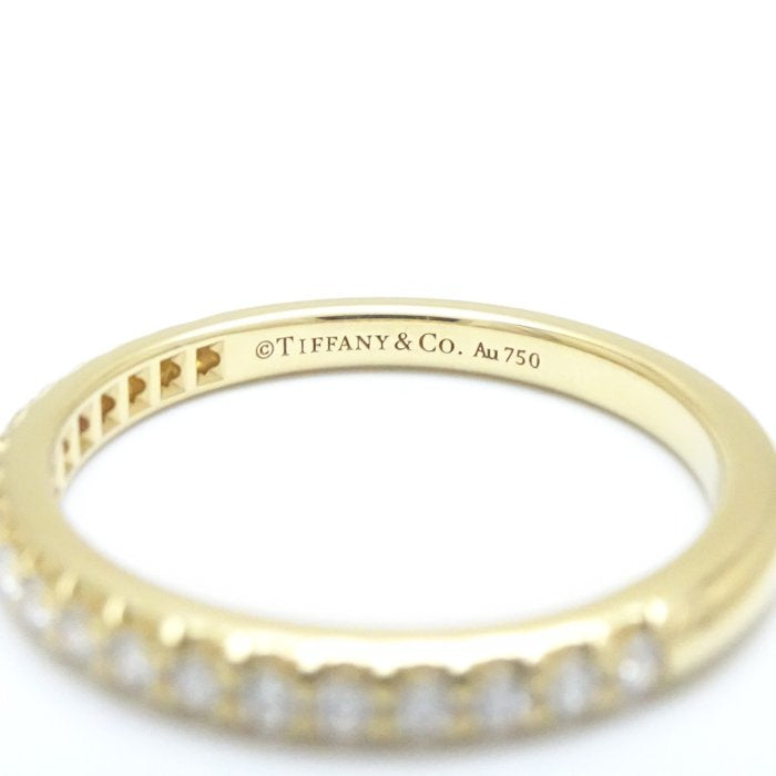 Tiffany & Co Diamond Half Eternity Ring 8.5 K18YG