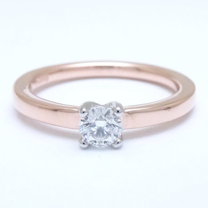 4℃ Diamond Ring K18PG Pink Gold Pt950 Platinum