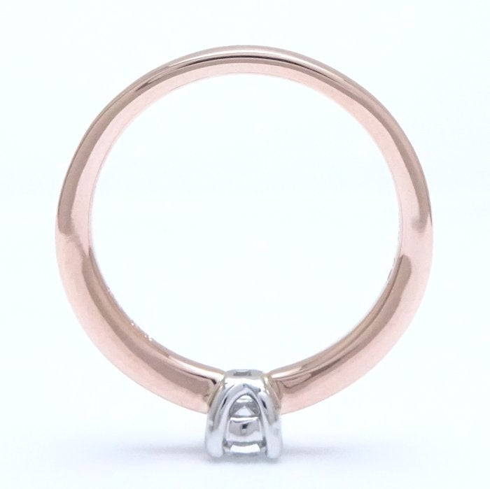 4℃ Diamond Ring K18PG Pink Gold Pt950 Platinum