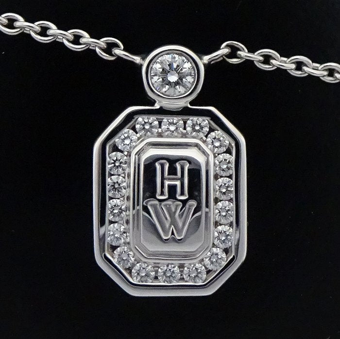 Harry Winston Diamond Necklace K18WG