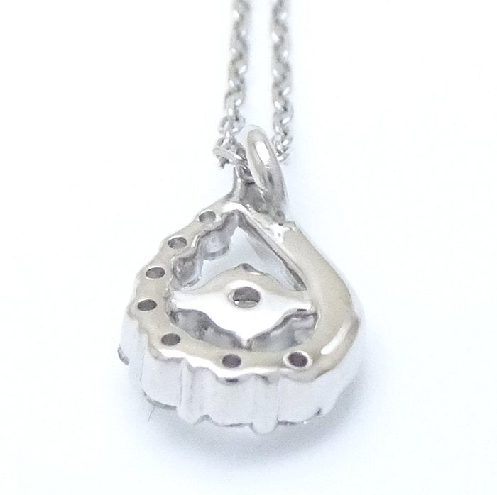 4℃ Diamond Teardrop Necklace Pt850 Platinum