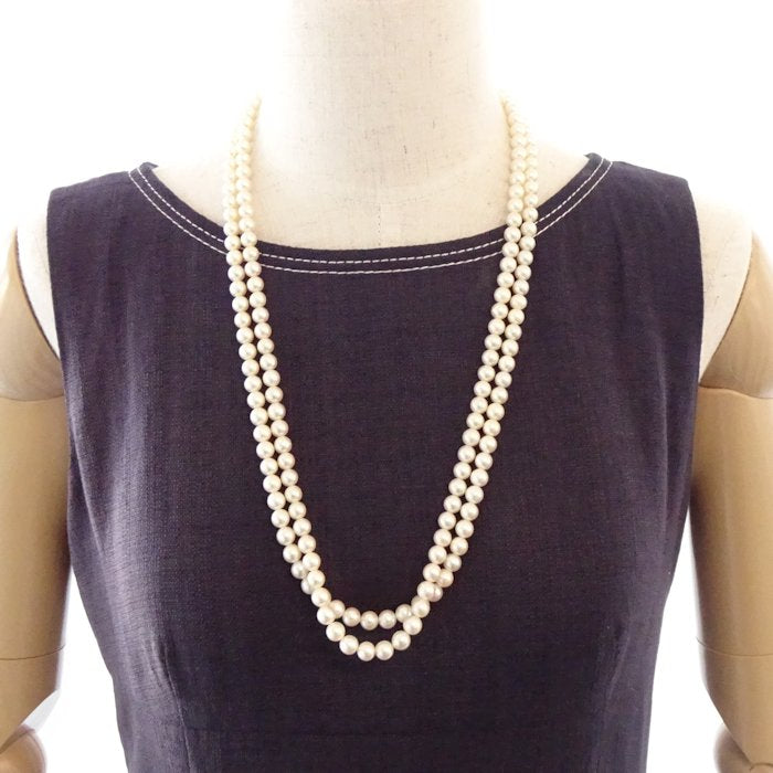 Tasaki Pearl Necklace Long 69cm Ruby K14WG