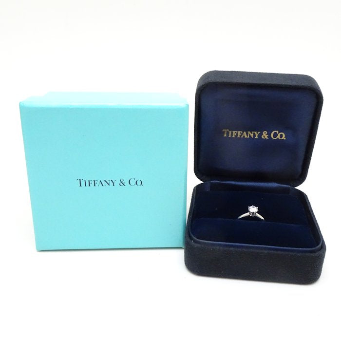 Tiffany & Co Solitaire Diamond Ring 0.56ct Pt950