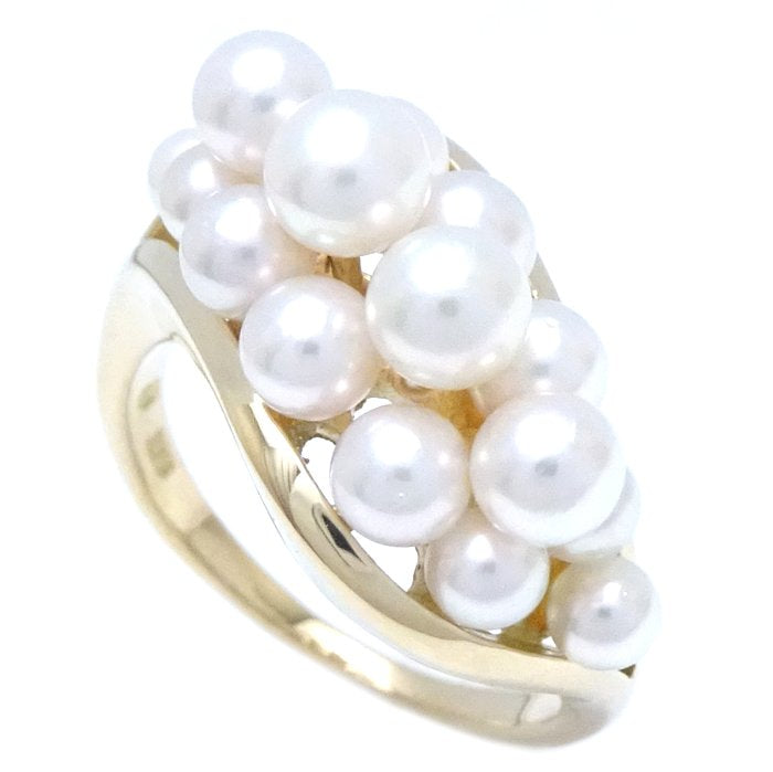 Mikimoto Pearl Ring K18YG Yellow Gold