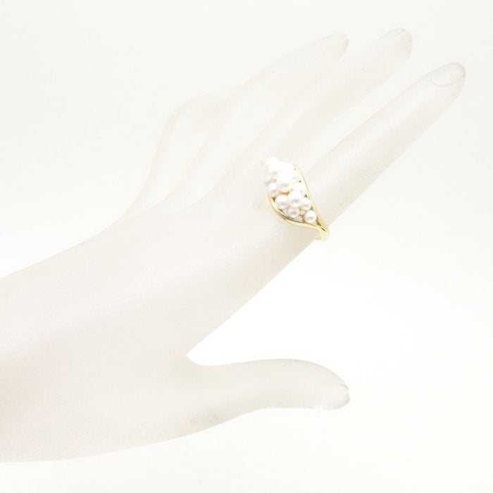 Mikimoto Pearl Ring K18YG Yellow Gold