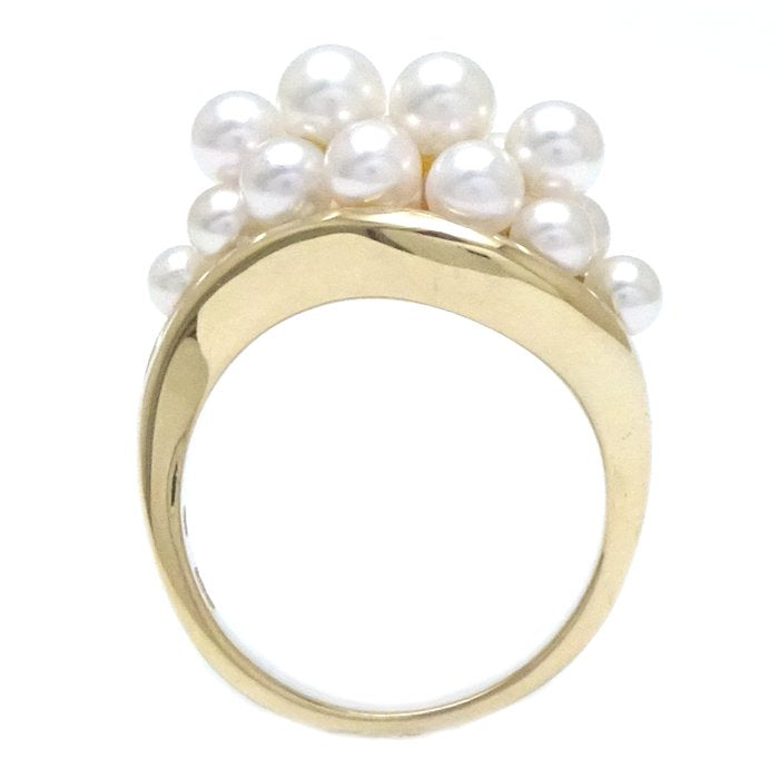 Mikimoto Pearl Ring K18YG Yellow Gold